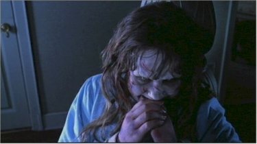Linda Blair in una scena de L'esorcista