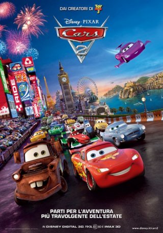 Locandina italiana ufficiale di Cars 2